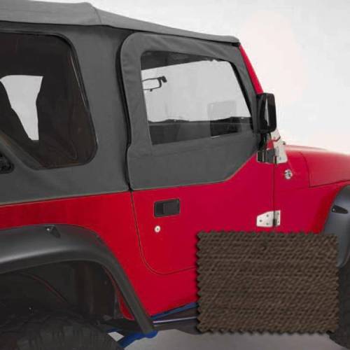 Rugged Ridge - Rugged Ridge Door Kit Upper Khaki Denim | 97-06 Jeep Wrangler TJ - 13714.36