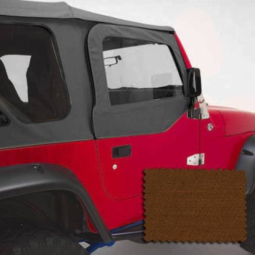 Rugged Ridge - Rugged Ridge Door Skins Dark Tan | 97-06 Jeep Wrangler TJ - 13717.33