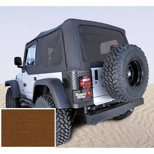 Rugged Ridge - Rugged Ridge XHD Soft Top Tan Tinted Windows | 97-06 Jeep Wrangler TJ - 13724.33