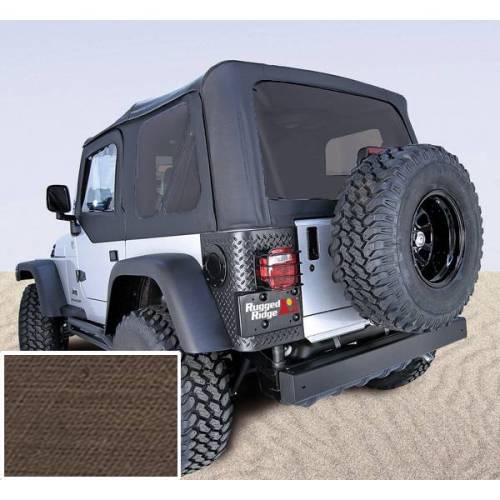 Rugged Ridge - Rugged Ridge XHD Soft Top Khaki Tinted Windows | 97-06 Jeep Wrangler TJ - 13730.36