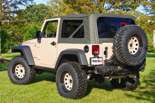 Rugged Ridge - Rugged Ridge Soft Top Khaki Tinted Windows | 07-09 Jeep Wrangler JK - 13736.36