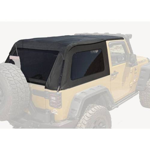 Rugged Ridge - Rugged Ridge Bowless Soft Top Black Diamond | 07-18 Jeep Wrangler JK 2 Door - 13750.39