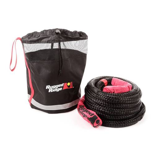 Rugged Ridge - Rugged Ridge Kinetic Recovery Rope Kit Cinch Storage Bag - 15104.3