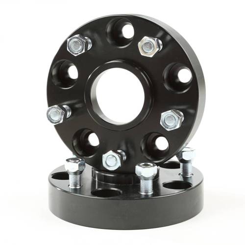 Rugged Ridge - Rugged Ridge Wheel Spacer Kit 1.25 Inch Black 5x5 | 99-04 Jeep Grand Cherokee - 15201.14