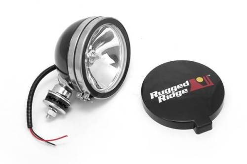 Rugged Ridge - Rugged Ridge Light Kit Halogen 6 Inch Black Steel Housing - 15207.01