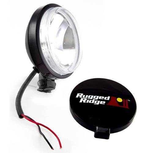 Rugged Ridge - Rugged Ridge Light Kit Halogen 6 Inch Slim Black Steel Housing - 15207.1