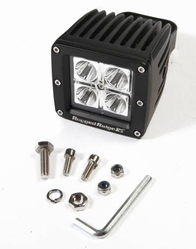 Rugged Ridge - Rugged Ridge Light Kit 3 Inch LED Cube 16 Watt 840 Lumens - 15209.03