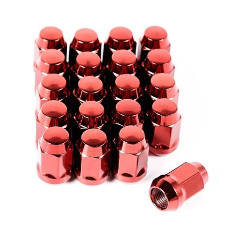 Rugged Ridge - Rugged Ridge Wheel Lug Nut Set of 20 1/2-20 Red - 16715.24