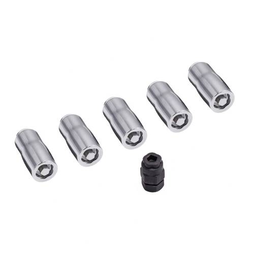 Rugged Ridge - Rugged Ridge Wheel Lock Nut Set 5 Nuts With Key Chrome M14-1.5 - 16715.31