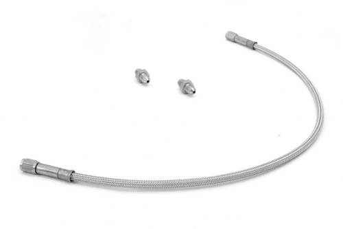 Rugged Ridge - Rugged Ridge Brake Hose Kit Rear Braided Stainless Steel | 67-73 Jeep CJ - 16735.02