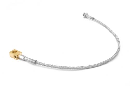 Rugged Ridge - Rugged Ridge Brake Hose Kit Rear Braided Stainless Steel | 72-75 Jeep CJ - 16735.03