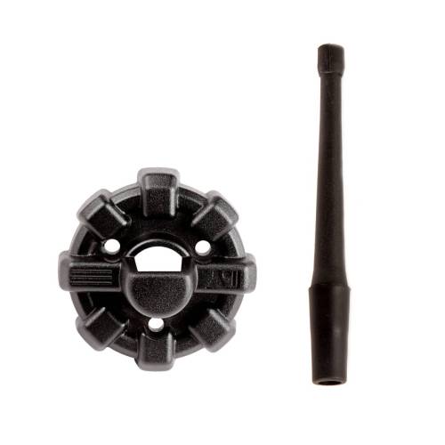 Rugged Ridge - Rugged Ridge Elite Antenna Base with 6" Reflex Antenna | 07-21 Jeep Wrangler / 20-21 Gladiator - 17212.41