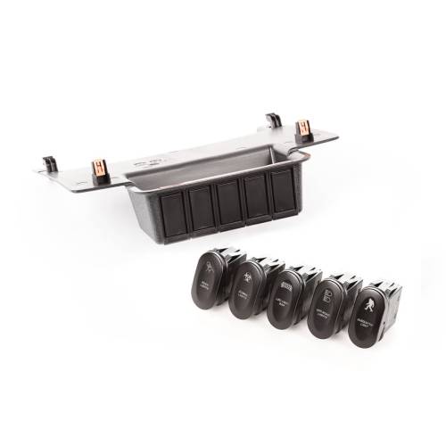 Rugged Ridge - Rugged Ridge Switch Panel Kit | Lower 5 Etched Switches | 11-18 Jeep Wrangler JK - 17235.73