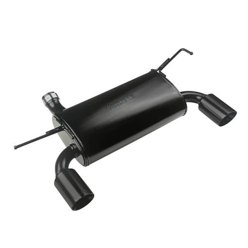 Rugged Ridge - Rugged Ridge BLACK AXLE-BACK EXHAUST SYSTEM | 07-18 JEEP WRANGLER - 17606.77