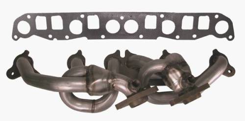 Rugged Ridge - Rugged Ridge Exhaust Header Stainless Steel | 99-06 Jeep XJ/ZJ/TJ 4.0L - 17650.02