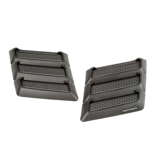 Rugged Ridge - Rugged Ridge Hood Vent Kit Performance Black | 97-18 Jeep Wrangler JK - 17759.09