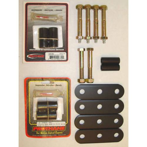 Rugged Ridge - Rugged Ridge Suspension Leaf Spring Shackle Kit HD Greaseable | 55-75 Jeep CJ - 18265.03