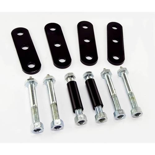 Rugged Ridge - Rugged Ridge Suspension Leaf Spring Shackle Kit Front HD Greaseable | 76-86 CJ - 18265.06