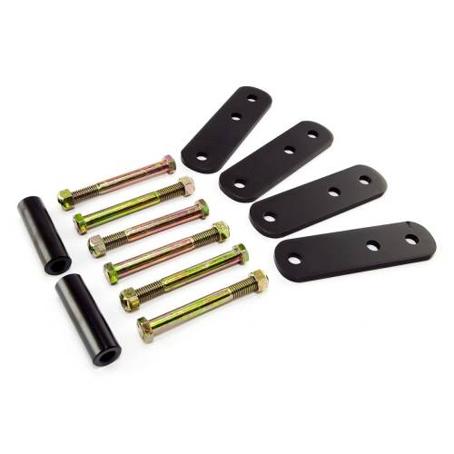 Rugged Ridge - Rugged Ridge Suspension Leaf Spring Shackle Kit Front 1 Inch Lift | 87-95 Wrangler - 18265.13