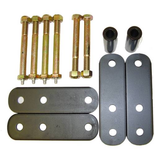 Rugged Ridge - Rugged Ridge Suspension Leaf Spring Shackle Kit Front 1 Inch Lift | 87-95 Wrangler - 18265.14