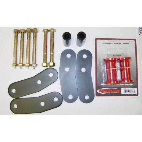 Rugged Ridge - Rugged Ridge Suspension Leaf Spring Shackle Kit Rear 1 Inch Lift HD | 87-95 YJ - 18265.2