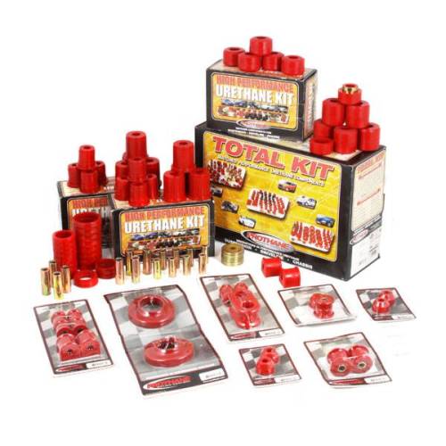 Rugged Ridge - Rugged Ridge RED POLYURETHANE BUSHING KIT | 97-06 JEEP WRANGLER TJ - 18350.06