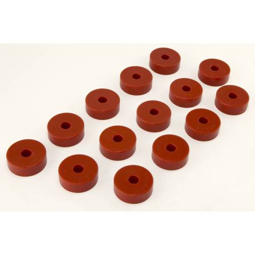 Rugged Ridge - Rugged Ridge Body Mount Kit Red 14 Pieces 1955-73 CJ by Rugged Ridge - 18351.01