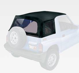 Rugged Ridge - Rugged Ridge XHD Soft Top Black Denim Clear Windows | 95-98 Suzuki Sidekicks - 53723.15