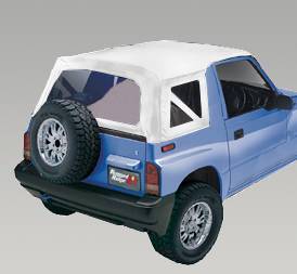 Rugged Ridge - Rugged Ridge XHD Soft Top White Denim Clear Windows | 95-98 Suzuki Sidekicks - 53723.52