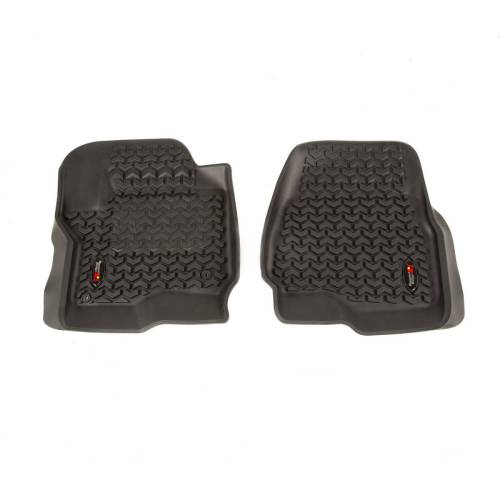 Rugged Ridge - Rugged Ridge Floor Liner Front Pair Black | 17-18 Ford F-250 - 82902.4