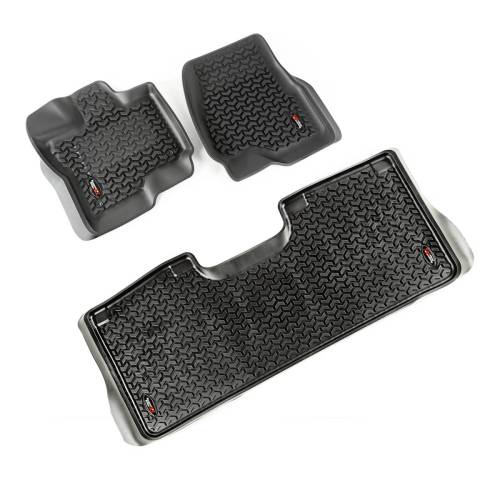 Rugged Ridge - Rugged Ridge Floor Liner Kit Black | 15-18 Ford F-150 - 82987.05