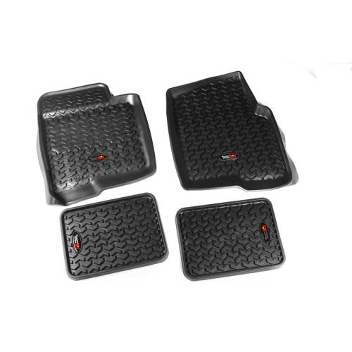 Rugged Ridge - Rugged Ridge All Terrain Floor Liner Kit Black | 09-14 Ford F-150 Regular Cab - 82987.23