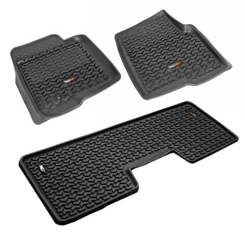 Rugged Ridge - Rugged Ridge All Terrain Floor Liner Kit Black | 09-14 Ford F-150 SuperCrew - 82989.21