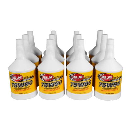 Yukon Gear And Axle - Yukon/Red Line Gear Oil, 75W90 GL-5, 12-Quart Case Pack - OILSYN-03-12