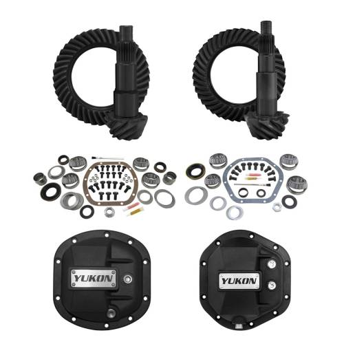 Yukon Gear And Axle - Yukon Stage 2 Re-Gear Kit upgrades front and rear diffs, incl diff covers - YGK014stg2