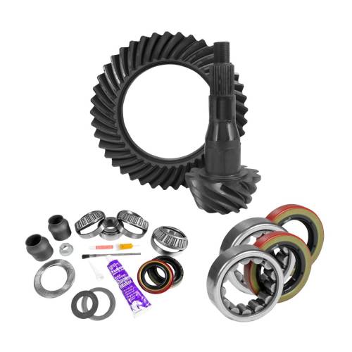 Yukon Gear And Axle - Yukon Gear and Axle 9.75" Ford 3.55 Rear Ring & Pinion, Install Kit, 2.53" OD Axle Bearings & Seal - YGK2088