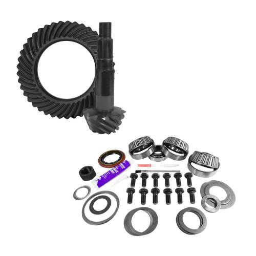 Yukon Gear And Axle - Yukon Gear and Axle 11.25" Dana 80 Thin 3.73 Rear Ring & Pinion, Install Kit, 4.125" OD Bearing - YGK2159