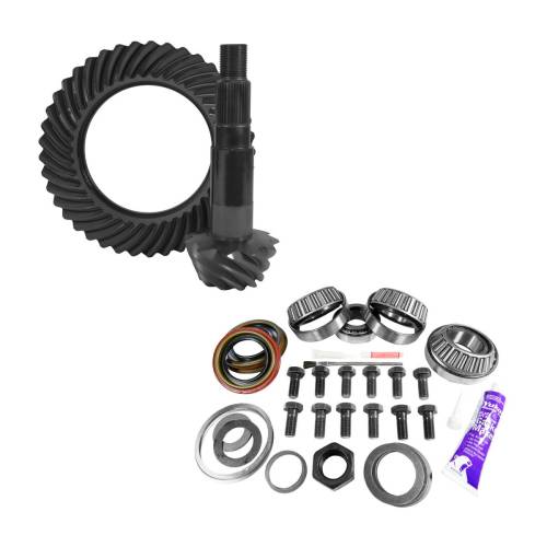 Yukon Gear And Axle - Yukon Gear and Axle 11.25" Dana 80 Thin 3.73 Rear Ring & Pinion, Install Kit, 4.375" OD Bearing - YGK2173