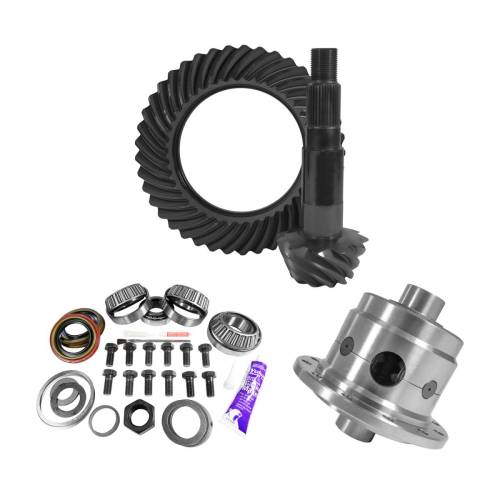 Yukon Gear And Axle - Yukon Gear and Axle 11.25" Dana 80 Thin 3.73 Rear Ring & Pinion, Install Kit, 35 Spl Posi, 4.375" - YGK2180