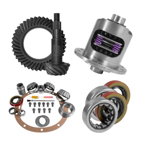 Yukon Gear And Axle - Yukon Gear and Axle 8.2" GM 3.55 Rear Ring & Pinion, Install Kit, 28spl Posi, 2.25" Axle Bearings - YGK2213