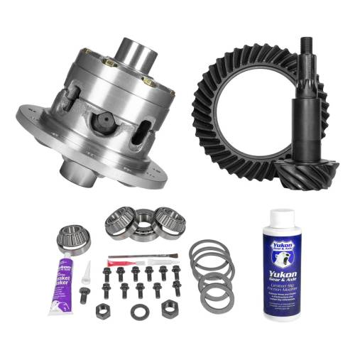 Yukon Gear And Axle - Yukon Gear and Axle Kit contains a ring and pinion set, positraction unit, and installation parts - YGK2349