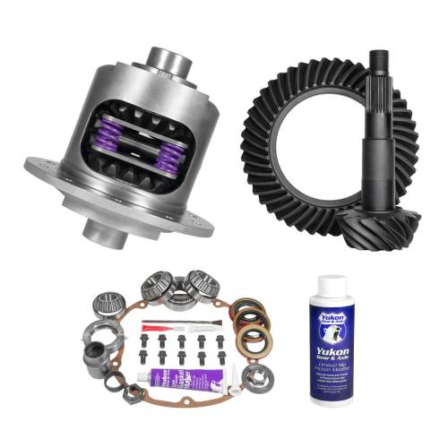 Yukon Gear And Axle - Yukon Gear and Axle Kit contains a ring and pinion set, positraction unit, and installation parts - YGK2359