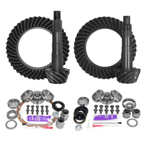 Yukon Gear And Axle - Yukon Gear and Axle Ring & Pinion Gear Kit Package Front & Rear with Install Kits - Toyota 8"/8IFS - YGKT004-430