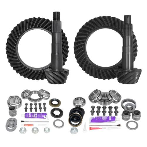 Yukon Gear And Axle - Yukon Gear and Axle Ring & Pinion Gear Kit Package Front & Rear with Install Kits - Toyota 8"/8"IFS - YGKT006-411-4