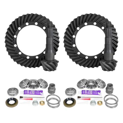 Yukon Gear And Axle - Yukon Gear and Axle Ring & Pinion Gear Kit Package Front & Rear with Install Kits - Toyota 9.5/9.5 - YGKT010-488