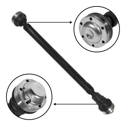 USA Standard Gear - USA STD Front Driveshaft Grand Cherokee & Comm&er, 34" FTF Compressed - ZDS9797