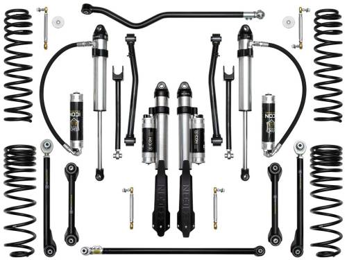 Icon Vehicle Dynamics - ICON Vehicle Dynamics 20-UP JEEP GLADIATOR 2.5" STAGE 8 SUSPENSION SYSTEM (TUBULAR) - K22108T