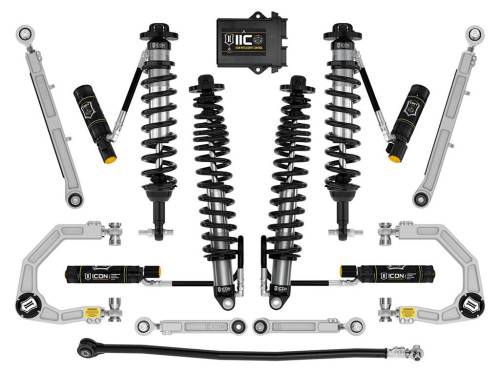 Icon Vehicle Dynamics - ICON Vehicle Dynamics 21-23 BRONCO NON-SASQUATCH 3-4" LIFT STAGE 8 SUSPENSION SYSTEM BILLET - K40008