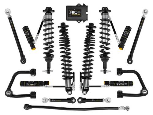 Icon Vehicle Dynamics - ICON Vehicle Dynamics 21-23 BRONCO NON-SASQUATCH 3-4" LIFT STAGE 8 SUSPENSION SYSTEM TUBULAR - K40008T