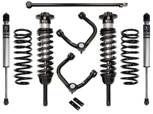 Icon Vehicle Dynamics - ICON Vehicle Dynamics 10-UP GX460 0-3.5" STAGE 2 SUSPENSION SYSTEM W TUBULAR UCA - K53182T